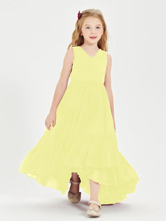 Cascading Skirt Boho Dresses for Junior Bridesmaids Daffodil