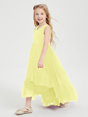 Cascading Skirt Boho Dresses for Junior Bridesmaids Daffodil