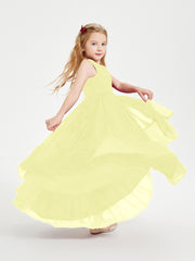 Cascading Skirt Boho Dresses for Junior Bridesmaids Daffodil