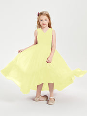 Cascading Skirt Boho Dresses for Junior Bridesmaids Daffodil