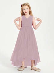 Cascading Skirt Boho Dresses for Junior Bridesmaids Dusk