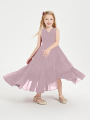 Cascading Skirt Boho Dresses for Junior Bridesmaids Dusk