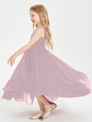 Cascading Skirt Boho Dresses for Junior Bridesmaids Dusk