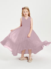 Cascading Skirt Boho Dresses for Junior Bridesmaids Dusk