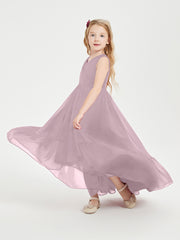 Cascading Skirt Boho Dresses for Junior Bridesmaids Dusk