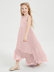 Cascading Skirt Boho Dresses for Junior Bridesmaids Dusty Rose