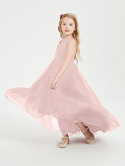 Cascading Skirt Boho Dresses for Junior Bridesmaids Dusty Rose