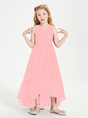 Cascading Skirt Boho Dresses for Junior Bridesmaids Flamingo