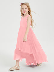 Cascading Skirt Boho Dresses for Junior Bridesmaids Flamingo
