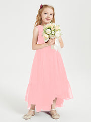 Cascading Skirt Boho Dresses for Junior Bridesmaids Flamingo