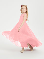 Cascading Skirt Boho Dresses for Junior Bridesmaids Flamingo