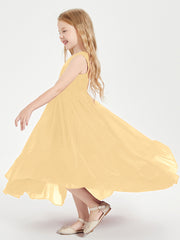 Cascading Skirt Boho Dresses for Junior Bridesmaids Gold