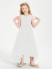 Cascading Skirt Boho Dresses for Junior Bridesmaids Ivory