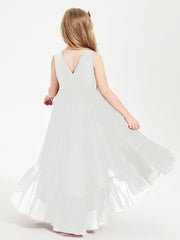 Cascading Skirt Boho Dresses for Junior Bridesmaids Ivory