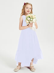 Cascading Skirt Boho Dresses for Junior Bridesmaids Lavender