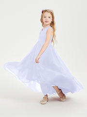 Cascading Skirt Boho Dresses for Junior Bridesmaids Lavender