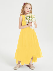 Cascading Skirt Boho Dresses for Junior Bridesmaids Marigold