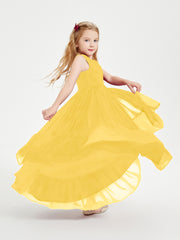 Cascading Skirt Boho Dresses for Junior Bridesmaids Marigold