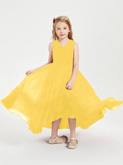 Cascading Skirt Boho Dresses for Junior Bridesmaids Marigold