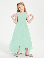 Cascading Skirt Boho Dresses for Junior Bridesmaids Mint Green