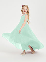 Cascading Skirt Boho Dresses for Junior Bridesmaids Mint Green