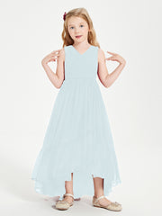 Cascading Skirt Boho Dresses for Junior Bridesmaids Mist
