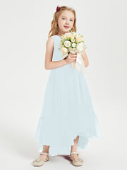 Cascading Skirt Boho Dresses for Junior Bridesmaids Mist
