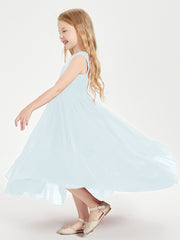 Cascading Skirt Boho Dresses for Junior Bridesmaids Mist