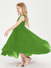 Cascading Skirt Boho Dresses for Junior Bridesmaids Moss