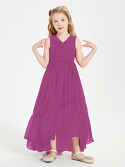 Cascading Skirt Boho Dresses for Junior Bridesmaids Orchid