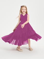 Cascading Skirt Boho Dresses for Junior Bridesmaids Orchid