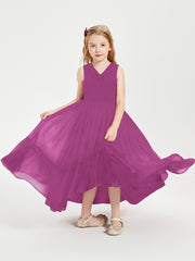 Cascading Skirt Boho Dresses for Junior Bridesmaids Orchid