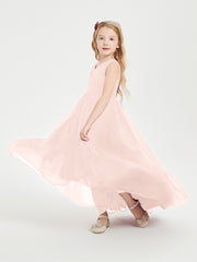 Cascading Skirt Boho Dresses for Junior Bridesmaids Pearl Pink