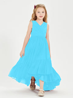 Cascading Skirt Boho Dresses for Junior Bridesmaids Pool