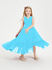 Cascading Skirt Boho Dresses for Junior Bridesmaids Pool