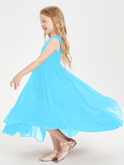 Cascading Skirt Boho Dresses for Junior Bridesmaids Pool