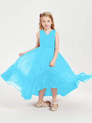 Cascading Skirt Boho Dresses for Junior Bridesmaids Pool