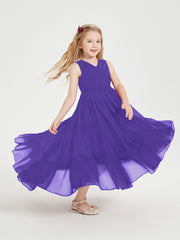 Cascading Skirt Boho Dresses for Junior Bridesmaids Regency