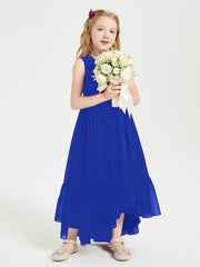 Cascading Skirt Boho Dresses for Junior Bridesmaids Royal Blue