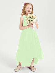 Cascading Skirt Boho Dresses for Junior Bridesmaids Sage