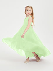 Cascading Skirt Boho Dresses for Junior Bridesmaids Sage
