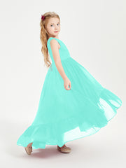 Cascading Skirt Boho Dresses for Junior Bridesmaids Spa