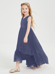 Cascading Skirt Boho Dresses for Junior Bridesmaids Stormy