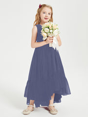 Cascading Skirt Boho Dresses for Junior Bridesmaids Stormy