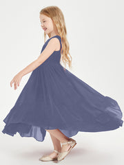 Cascading Skirt Boho Dresses for Junior Bridesmaids Stormy