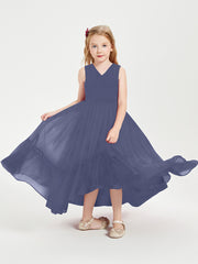 Cascading Skirt Boho Dresses for Junior Bridesmaids Stormy