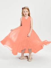 Cascading Skirt Boho Dresses for Junior Bridesmaids Sunset