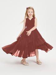 Cascading Skirt Boho Dresses for Junior Bridesmaids Terracotta