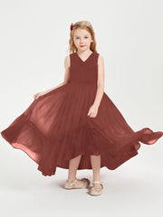 Cascading Skirt Boho Dresses for Junior Bridesmaids Terracotta