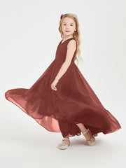 Cascading Skirt Boho Dresses for Junior Bridesmaids Terracotta